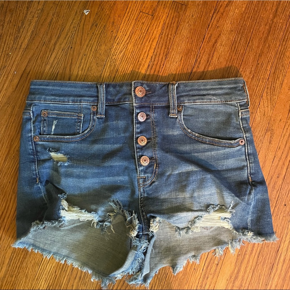 american eagle denim shorts
